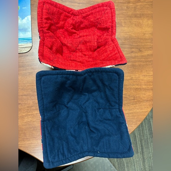 Red Sox and Baseball print Fabric Bowl Cozy - Picture 4 of 4